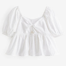 Load image into Gallery viewer, White Cut-Out Detail Blouse (3-12yrs)
