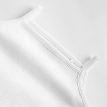 Load image into Gallery viewer, White 5 Pack Baby 100% Cotton Strappy Bodysuits
