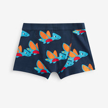 Load image into Gallery viewer, Dinosaur Print Soft Waistband Trunks 7 Pack
