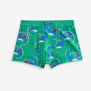 Dinosaur Print Soft Waistband Trunks 7 Pack