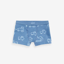 Load image into Gallery viewer, Blue Transport Soft Waistband Trunks 5 Pack (2-10yrs)
