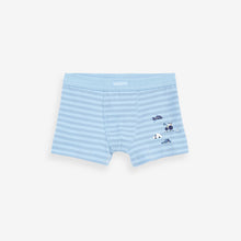 Load image into Gallery viewer, Blue Transport Soft Waistband Trunks 5 Pack (2-10yrs)
