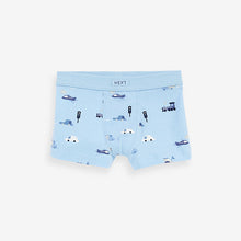 Load image into Gallery viewer, Blue Transport Soft Waistband Trunks 5 Pack (2-10yrs)
