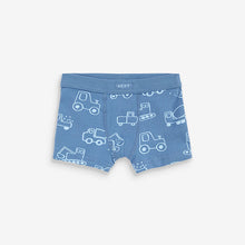 Load image into Gallery viewer, Blue Transport Soft Waistband Trunks 5 Pack (2-10yrs)
