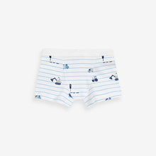 Load image into Gallery viewer, Blue Transport Soft Waistband Trunks 5 Pack (2-10yrs)
