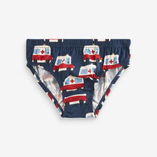 Load image into Gallery viewer, Bright Primary Print 100% Cotton Briefs 5 Pack
