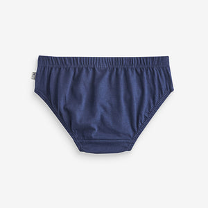 Blue Tonal 100% Cotton Briefs 10 Pack