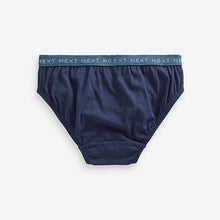 Load image into Gallery viewer, Blue Jacquard waistband 100% Cotton Briefs 5 Pack
