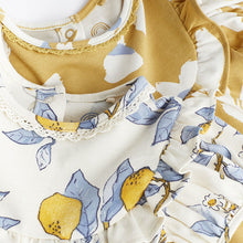 Load image into Gallery viewer, Blue/Yellow Print Baby Jersey Dress 2 Pack (0mths-12-18mt)
