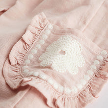 Load image into Gallery viewer, Pink/White Top And Trousers Baby Set (0mths-12-18mt)
