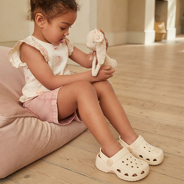 White Neutral Clogs