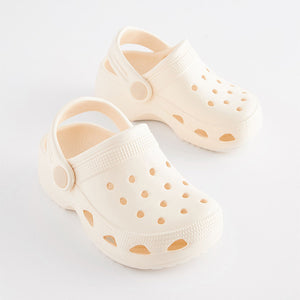 White Neutral Clogs