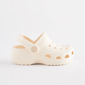 White Neutral Clogs