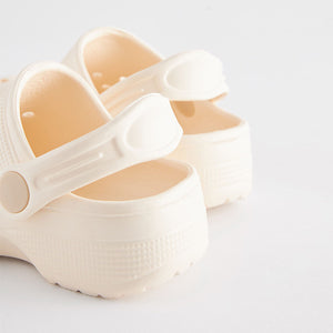 White Neutral Clogs