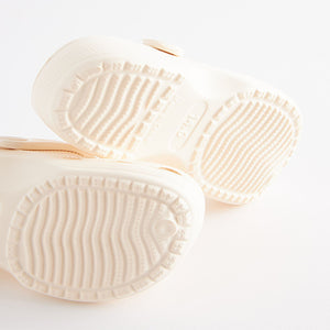 White Neutral Clogs