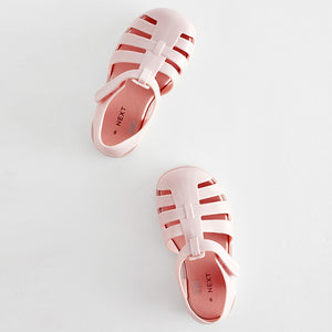 Pink Jelly Fisherman Sandals