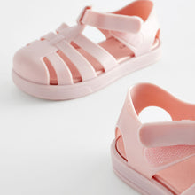 Load image into Gallery viewer, Pink Jelly Fisherman Sandals
