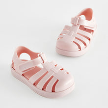 Load image into Gallery viewer, Pink Jelly Fisherman Sandals
