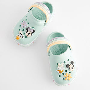 Green Minnie Mouse Character Clogs