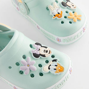 Green Minnie Mouse Character Clogs