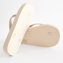 Load image into Gallery viewer, Gold Glitter Flip Flops
