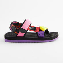 Load image into Gallery viewer, Bright Multicolour Trekker Sandals
