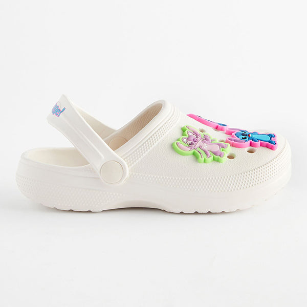 White Lilo & Stitch Clogs