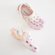 Load image into Gallery viewer, Purple Marble Clogs
