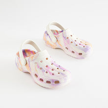 Load image into Gallery viewer, Purple Marble Clogs
