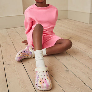 Purple Marble Clogs