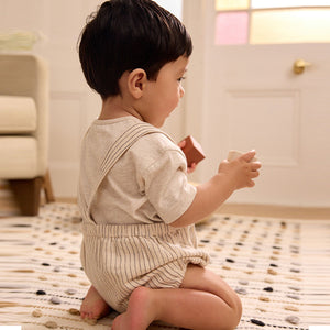 Neutral Dungarees And Bodysuit Baby Set (0mths-1.5-2yrs)