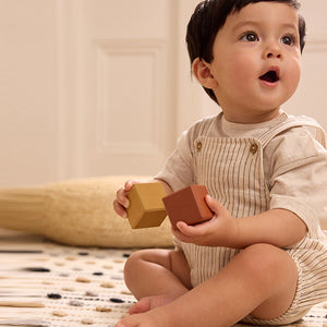 Neutral Dungarees And Bodysuit Baby Set (0mths-1.5-2yrs)