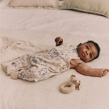 Load image into Gallery viewer, Neutral Tiger Jersey Baby Dungarees And Bodysuit Set (0mths-18mths)
