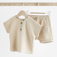 Load image into Gallery viewer, Neutral Baby Top And Shorts Set (0mths-12-18mt)
