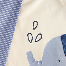Load image into Gallery viewer, Blue Elephant Baby Top And Leggings Set
