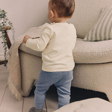Load image into Gallery viewer, Blue Elephant Baby Top And Leggings Set
