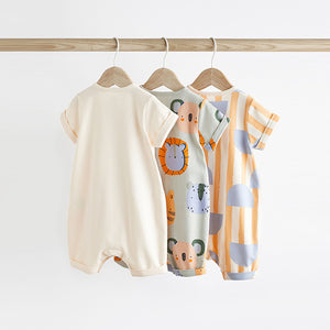 Minerals Character Baby Jersey Rompers 3 Pack