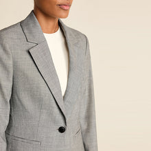 Load image into Gallery viewer, Grey Tailored Single Breasted Blazer
