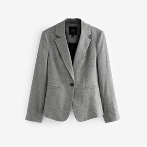 Grey Tailored Single Breasted Blazer