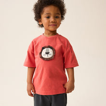 Load image into Gallery viewer, Red 3D Character Short Sleeve T-Shirt (3mths-5-6yrs)
