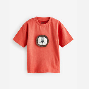 Red 3D Character Short Sleeve T-Shirt (3mths-5-6yrs)