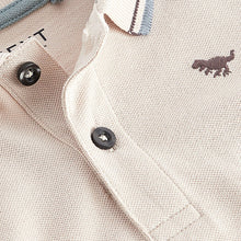 Load image into Gallery viewer, Putty Natural 100% Cotton Short Sleeve Polo Shirt (3mths-5-6yrs)
