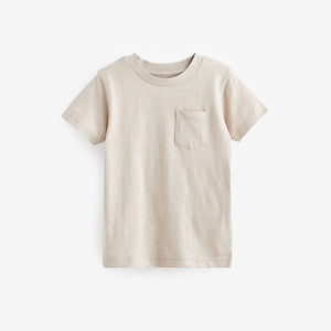 Cement 100% Cotton Short Sleeve Plain T-Shirt (3mths-5-6yrs)