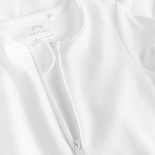 Load image into Gallery viewer, White Essential Zipped 100% Cotton Baby Sleepsuits 3 Pack
