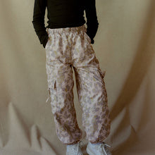 Load image into Gallery viewer, Animal Print Jersey Lined Parachute Cargo Trousers (3-12yrs)
