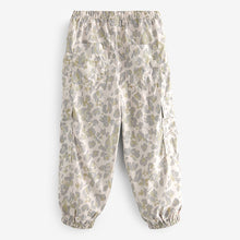 Load image into Gallery viewer, Animal Print Jersey Lined Parachute Cargo Trousers (3-12yrs)
