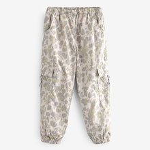 Load image into Gallery viewer, Animal Print Jersey Lined Parachute Cargo Trousers (3-12yrs)
