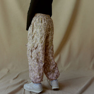 Animal Print Jersey Lined Parachute Cargo Trousers (3-12yrs)