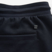 Load image into Gallery viewer, Navy Blue Straight Fit Zip Pocket Jersey Shorts
