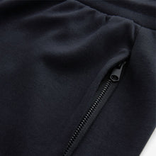 Load image into Gallery viewer, Navy Blue Straight Fit Zip Pocket Jersey Shorts
